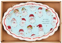 MUD PIE SENTIMENT PLATE SANTA