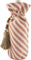 MUDPIE STRIPED THANKSGIVING WINE BAG