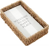 MUD PIE WELCOME HAPPY GUEST NAPKIN SET