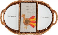 MUD PIE THANKSGIVING SIDE DISH/NAPKIN ST