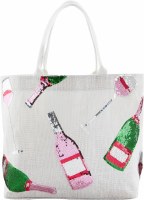 MUD PIE HOLIDAY SPARKLE TOTE WINE