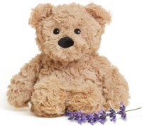 WARMIES JUNIOR BROWN CURLY BEAR