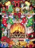 VCC 1000pc PUZZLE CHRISTMAS FIREPLACE