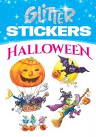 DOVER STICKER BOOK GLITTER HALLOWEEN