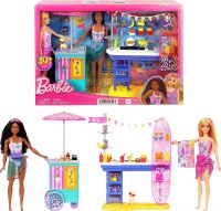 BARBIE BEACH BOARDWALK SET 2/2 DOLLS