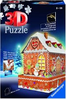 RAVENSBURGER 3D PUZZLE GINGERBREAD LED