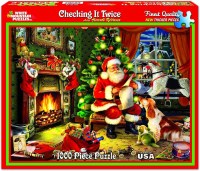 WHITE MTN PUZZLE 1000PC CHECKING TWICE