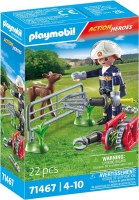 PLAYMOBIL FIREFIGHTER ANIMAL RESCUE