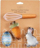 MUD PIE CARROT COOKIE CUTTER WHISK SET