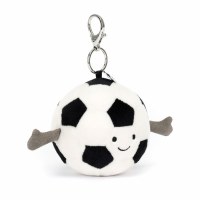 JELLYCAT AMUSEABLE BAG CHARM SOCCERBALL