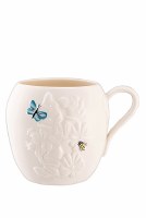 BELLEEK IRISH WILD ROSE MUG TURQ