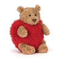 JELLYCAT BARTHOLOMEW BEAR HEARTTHROB