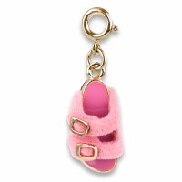 CHARM IT! CHARM FURRY PINK SANDAL