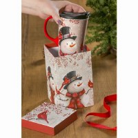 EVERGREEN CERAMIC TRAVEL CUP SNOW/CARD