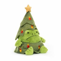 JELLYCAT CHRISTMAS TREE RICKY RAIN FROG