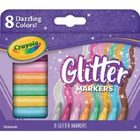 CRAYOLA 8ct GLITTER MARKERS