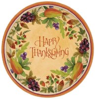 8CT DESSERT  PLATES THANKSGIVING MEDLEY