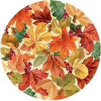 ELEGANT LEAVES 10.5" PLATE