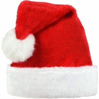 AMSCAN SANTA PLUSH HAT ADULT