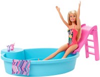 BARBIE DOLL AND POOL PLAYSET