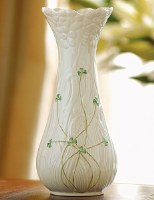 BELLEEK DAISY VASE TALL