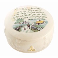 BELLEEK IRISH BLESSING BOX