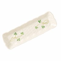 BELLEEK SHAMROCK MINT TRAY