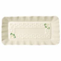 BELLEEK SHAMROCK SANDWICH TRAY