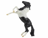 BREYER BLACK PINTO REARING MUSTANG