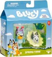 BLUEY 2 FIGURE SET SPRING TIME
