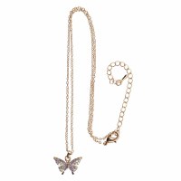 GP BOUTIQUE BUTTERFLY GEM NECKLACE