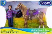 BREYER CLASSICS WESTERN HORSE & RIDER
