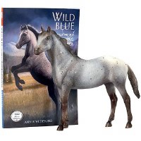 BREYER WILD BLUE HORSE & BOOK