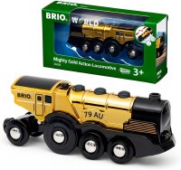 BRIO MIGHTY GOLDEN ACTION LOCOMOTIVE