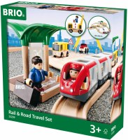 BRIO RAIL & ROAD TRAVEL SET