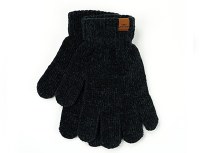 BRITT'S KNITS CHENILLE GLOVES BLACK