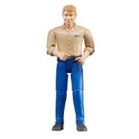 BRUDER FIGURE MAN WITH BLUE JEANS LIGHT
