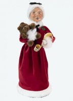 BYERS' CHOICE RED VELVET MRS CLAUS