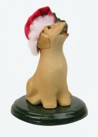 BYERS' CHOICE SINGING DOG YELLOW LAB