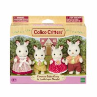 CALICO CRITTERS CHOCOLATE RABBIT FAMILY