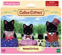 CALICO CRITTERS MIDNIGHT CAT FAMILY