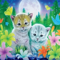 CEACO 100pc PUZZLE CAT BEST FRIENDS