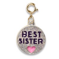 CHARM IT! CHARM GOLD GLITTER BEST SISTER