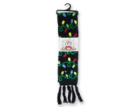 CHRISTMAS BULB LIGHT UP SCARF