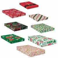 CHRISTMAS PRINTED GIFT BOXES 8CT