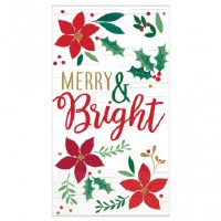 CHRISTMAS WISHES GUEST TOWELS 16CT