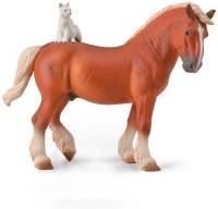 COLLECTA DRAFT HORSE WITH CAT