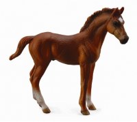 COLLECTA THOROUGHBRED FOAL CHESTNUT