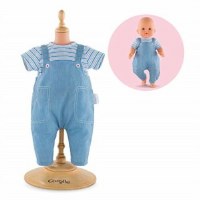 COROLLE 14" STRIPED T-SHIRT & OVERALLS