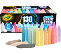 CRAYOLA 130CT WASHABLE SIDEWALK CHALK